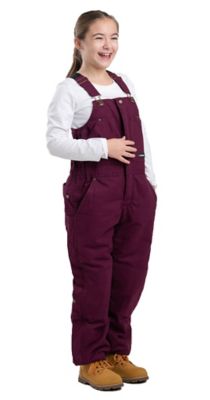 Image showing  Girls' Softstone Duck Quilt-Lined Insulated Bib Overalls