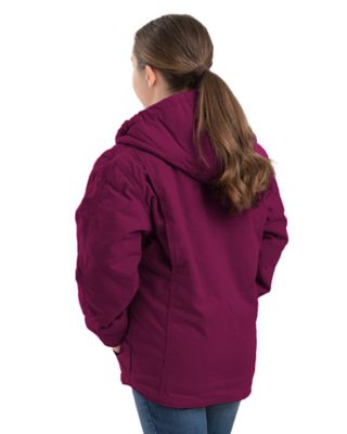 Image showing  Kid's Sherpa-Lined Softstone Duck Hooded Jacket