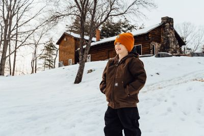 Image showing  Kids' Softstone Duck Sherpa-Lined Hooded Coat, BHJ42BB