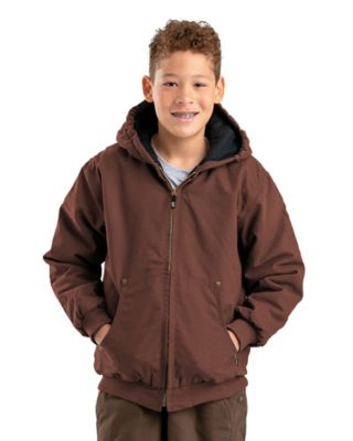 Berne Kids' Softstone Duck Quilt-Lined Hooded Jacket