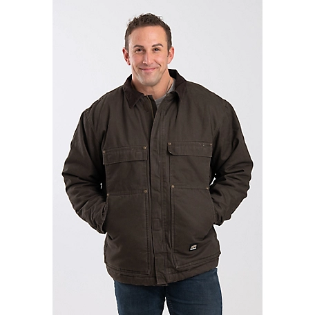 Berne Men's Washed Duck Quilt-Lined Insulated Chore Coat at Tractor ...