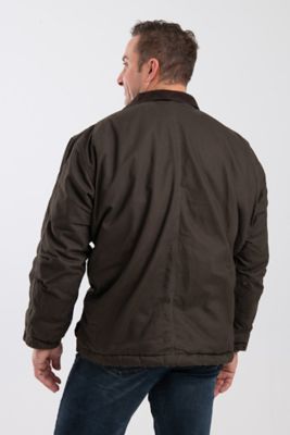 Image showing  Men's Washed Duck Quilt-Lined Insulated Chore Coat