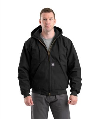 Berne Men's Heritage Duck Hooded Active Work Jacket