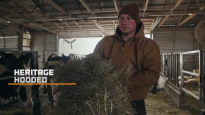 Image showing  Men's Heritage Duck Hooded Active Work Jacket