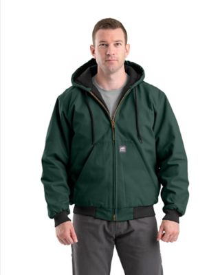 Berne Men's Duck Quilt-Lined Hooded Active Jacket