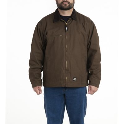 Berne Men's Fleece-Lined Washed Duck Gasoline Jacket