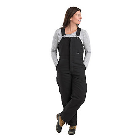 Berne Women's Softstone Duck Quilt-Lined Insulated Bib Overalls