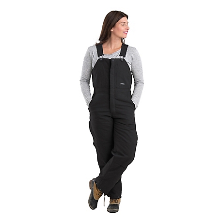 Berne Women's Softstone Duck Quilt-Lined Insulated Bib Overalls at ...