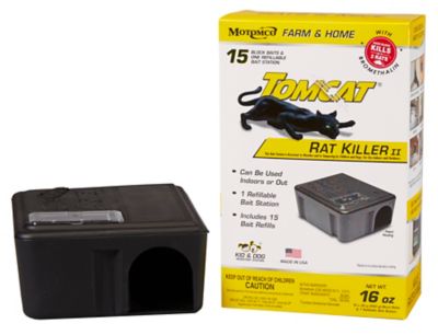 Tomcat 16 oz. Rat Killer Refillable Station, 15 pk.