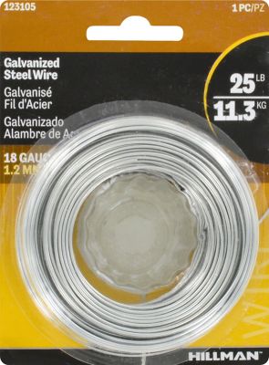 Hillman Hobby Wire Galvanized (#18 x 110') -25lb