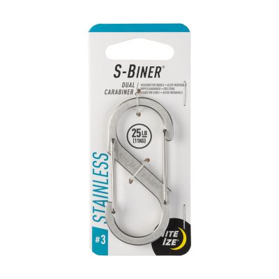 Nite Ize #3 Stainless S-Biner Stainless-Steel Dual Carabiner