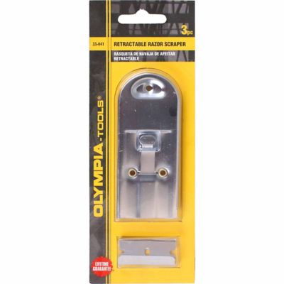 Olympia Tools Retractable Razor Scraper, 3 pc.