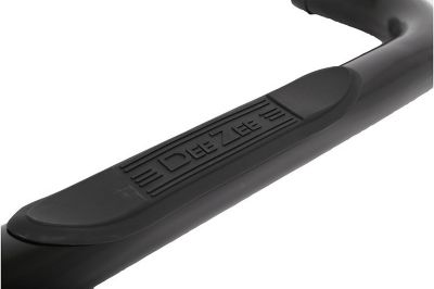 Image showing  Round Nerf Bar Truck Steps for 1999-2019 Chevrolet Silverado/GMC Sierra, 3 in., Ultra-Black