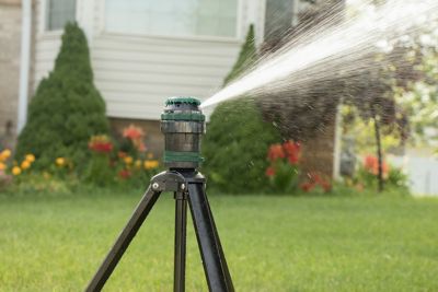 Image showing  4,500 sq. ft. H2O-6 Gear-Drive Sprinkler on Adjustable Tripod Base