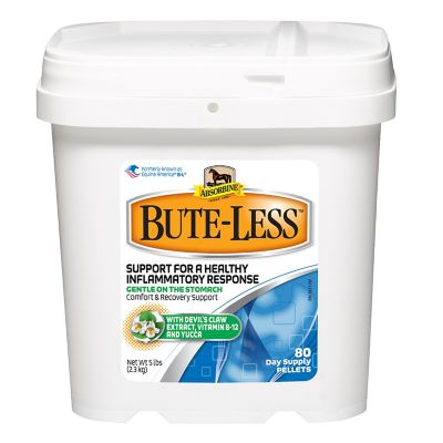 Absorbine Bute-Less Comfort and Recovery Horse Supplement Pellets, 5 lb.