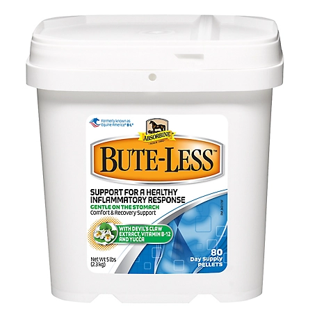 Absorbine Bute-Less Comfort and Recovery Horse Supplement Pellets, 5 lb.
