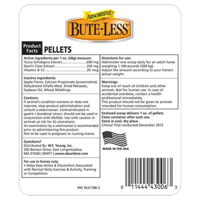Image showing  Bute-Less Comfort and Recovery Pelleted Horse Supplement, 5 lb.