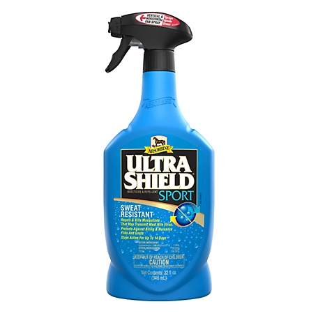 Absorbine UltraShield Sport Insecticide and Repellent for Horses, 32 oz.