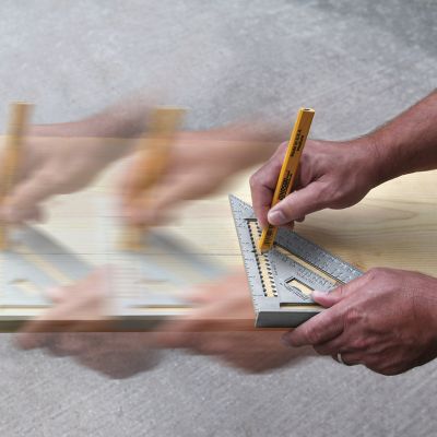 Image showing  7 in. Johnny Square Professional Aluminum Rafter Square