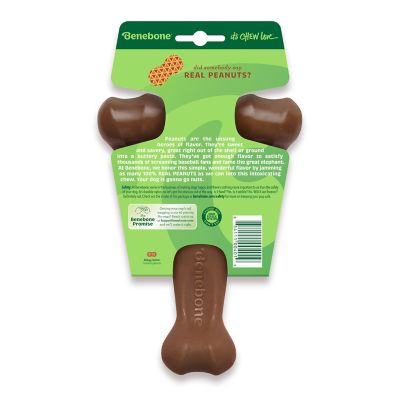 Image showing  Wishbone Durable Dog Chew Toy, Real Peanuts, Medium