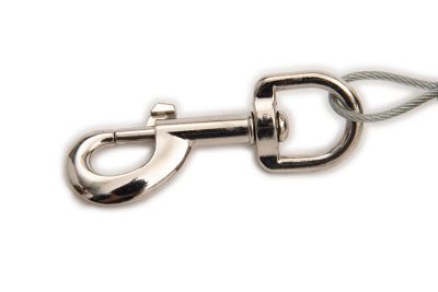 Image showing 5 th Lixit In-Ground Medium Retractable Braided Dog Tie Out Cable, 20 ft., Up to 80 lb. Capacity