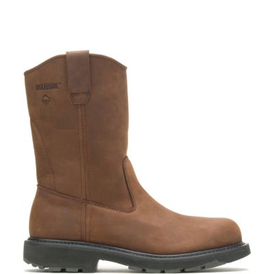 Image showing 0 th Wolverine Men's Steel Toe Slip-Resistant Wellington Boots