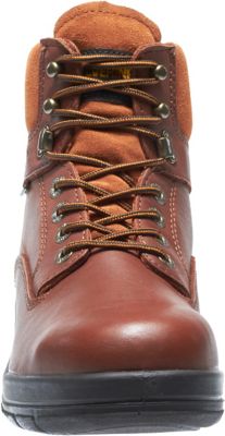 Image showing 1 th Wolverine Men's Steel Toe DuraShocks Slip-Resistant Leather Carb Work Boots, 6 in.