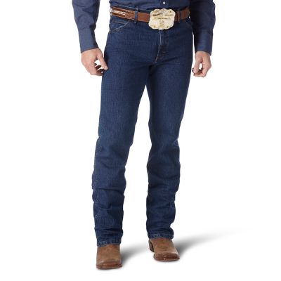 Wrangler Men's Classic Fit Mid-Rise Premium Performance Advanced Comfort Cowboy Cut Jeans