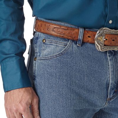 Image showing  Men's Classic Fit Mid-Rise Premium Performance Advanced Comfort Cowboy Cut Jeans