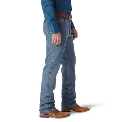 Image showing  Men's Classic Fit Mid-Rise Premium Performance Advanced Comfort Cowboy Cut Jeans