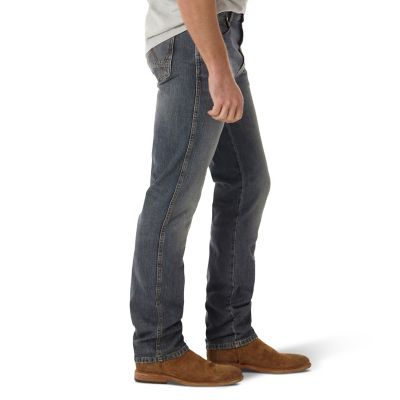 Image showing  Men's Slim Fit Mid-Rise Retro Straight Leg Jeans