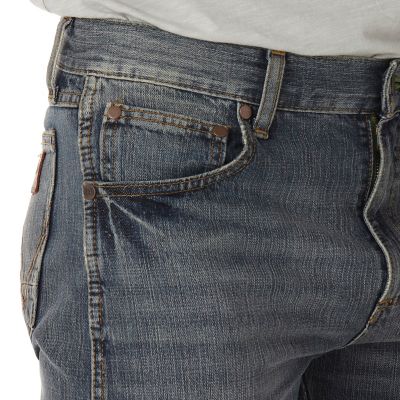 Image showing  Men's Slim Fit Mid-Rise Retro Straight Leg Jeans