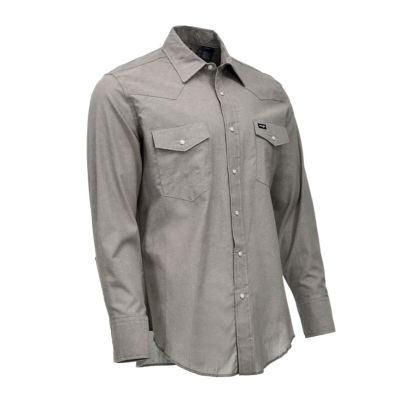 Image showing  Men's Cowboy Cut Western Chambray Work Shirt