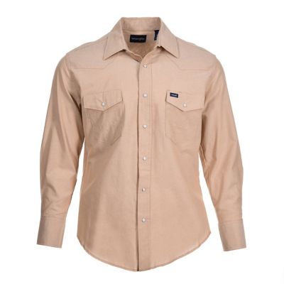 Wrangler Men's Cowboy Cut Western Chambray Work Shirt