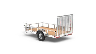 Image showing  5.5 ft. x 10 ft. Aluminum Utility Trailer, 2,352 lb. Max Capacity