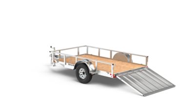 Image showing  5.5 ft. x 10 ft. Aluminum Utility Trailer, 2,352 lb. Max Capacity