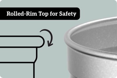 Image showing  46 gal. Ultra Galvanized Steel Round Utility Tank, 2 ft. x 2 ft.