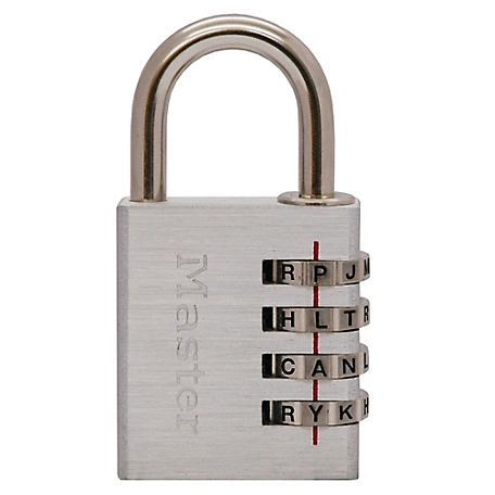 Master Lock 1/4 in. Diameter Shackle Set-Your-Own-Word-Combination Padlock
