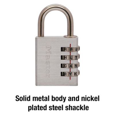 Image showing  7/8 in. Shackle Set-Your-Own-Word-Combination Padlock
