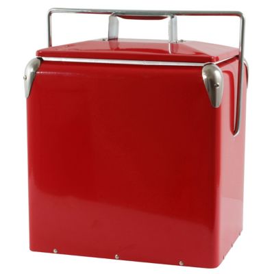 AmeriHome 12 qt. Retro-Style Picnic Cooler