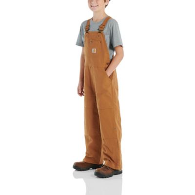 Image showing 1 th Carhartt Boys' Quilt-Lined Canvas Bib Overalls
