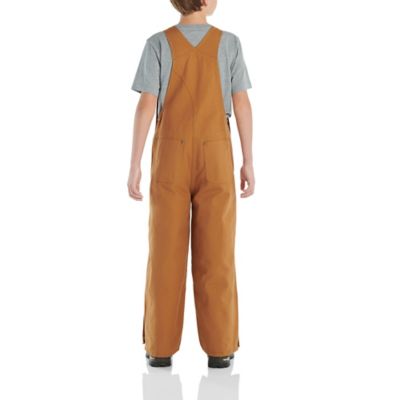 Image showing 2 th Carhartt Boys' Quilt-Lined Canvas Bib Overalls