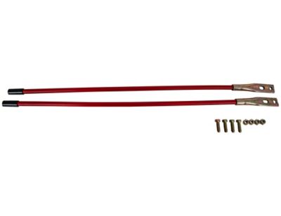 Image showing  27 in. Red Snow Plow Blade Guide Kit, Compatible with Western Snow Plows, 2-Pack