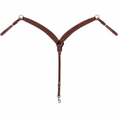 Weaver Leather Barbed Wire Contoured Breastcollar, Brown