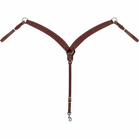 Weaver Leather Barbed Wire Contoured Breastcollar, Brown