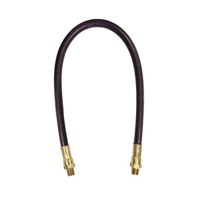 Legacy 18 in. Steel Braid/Rubber Grease Hose, 3/16 in. MNPT Ends, 4-Jaw Coupler, Quick-Connect