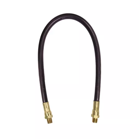 Legacy 18" Steel/Rubber Braid Grease Hose 3/16" MNPT Ends 4-Jaw Coupler Quick Connect Grease Fittings