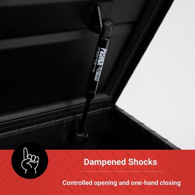 Image showing  46.5 in. x 19 in. Aluminum Truck Tool Box Chest, Black