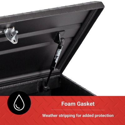 Image showing 6 th Tractor Supply 46.5 x 19in. Aluminum Truck Tool Box Chest, Black