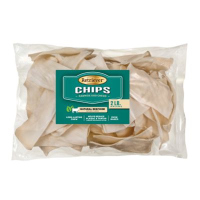 Retriever Natural Rawhide Chips Dog Chew Treats, 2 lb.